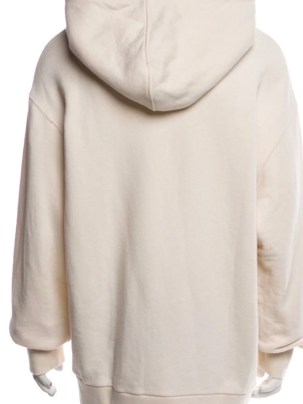 Gucci big logo Cream Pullover Hoodie with Red Logo Print